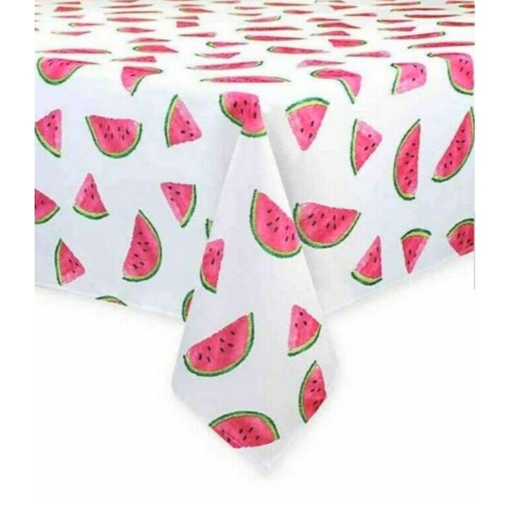 Watermelon Fabric Tablecloth 60x84" Indoor Outdoor Beach Summer House Easy Care